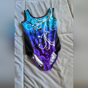 Danskin White and Black Leotard